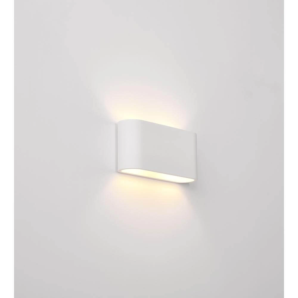 Unique wall lamp Lille White with ridges