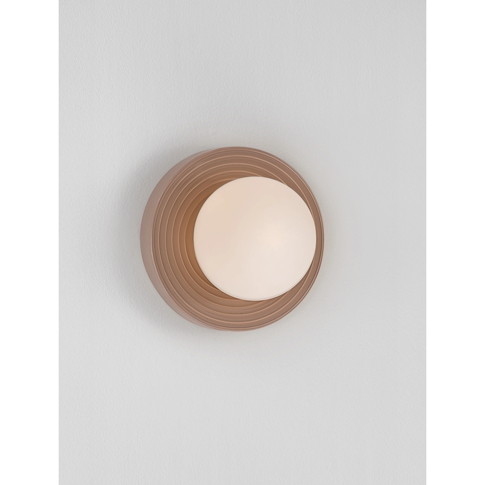 Wall lamp Orbique mocha brown Ø 22cm Lyora 5212017483874