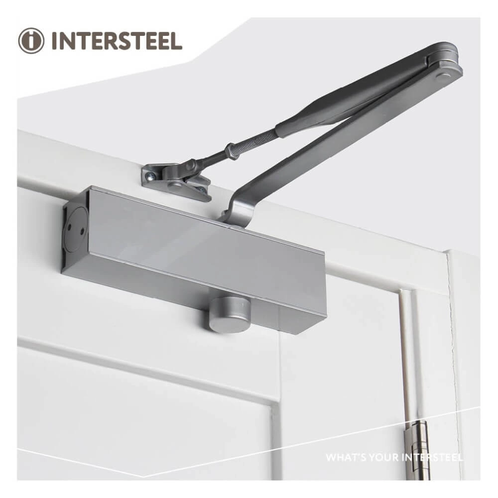 Door closer Closura with scissor arm DR 120 stainless steel Intersteel 8714186391358