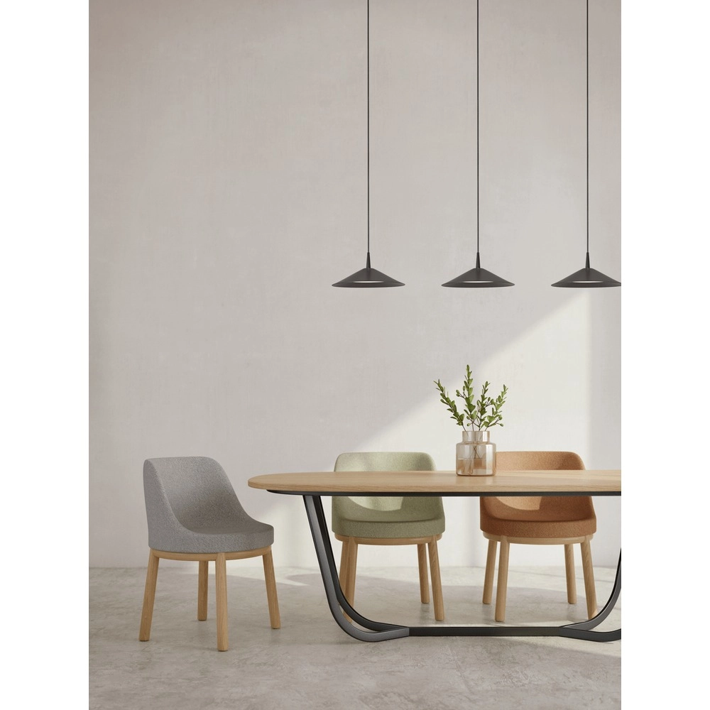 3-light pendant lamp Ceppo black Ø 22cm Masterlight 8718121358468