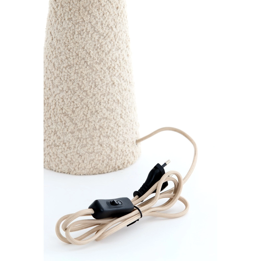 Boucle table lamp Micky 58cm - sand Light & Living 8717807761127