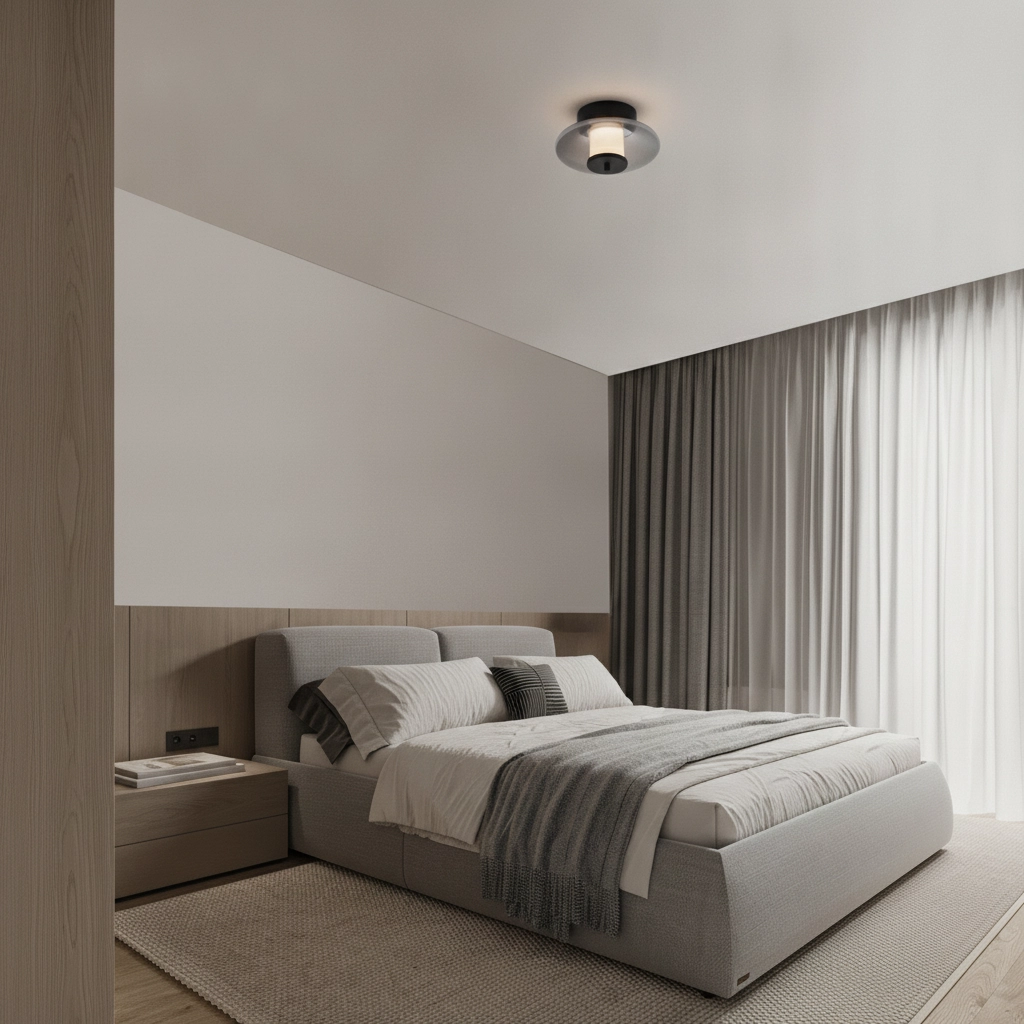 Modern ceiling lamp Ballet black Ø 26cm
