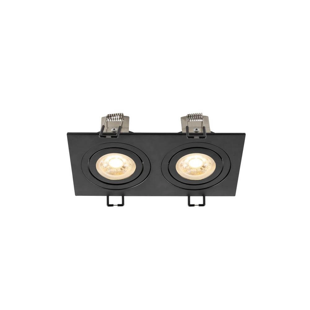 Black recessed spotlight New Tria 155 rectangular SLV 4024163297097