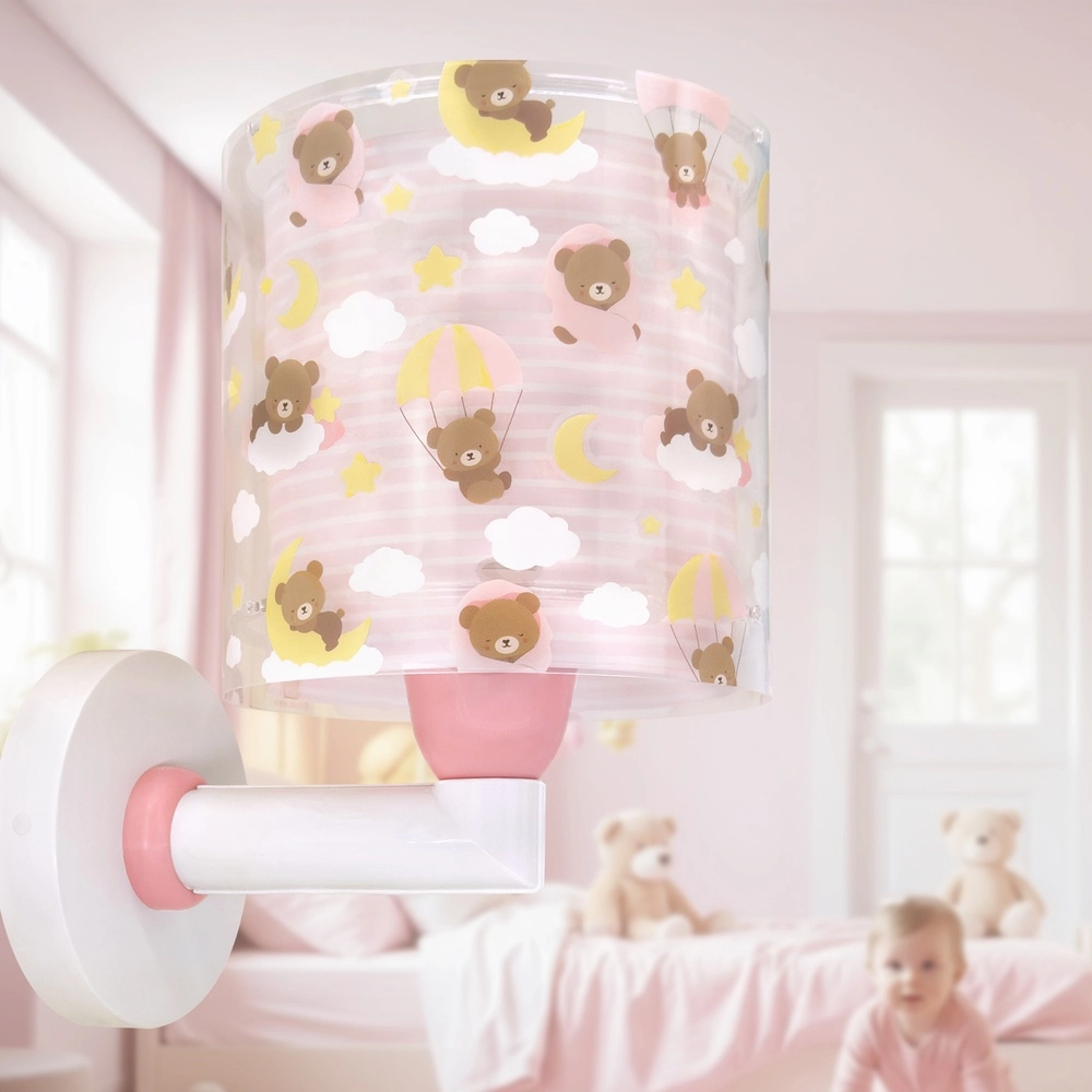 Children's room wall lamp Baby Teddy pink Dalber 8420406415796