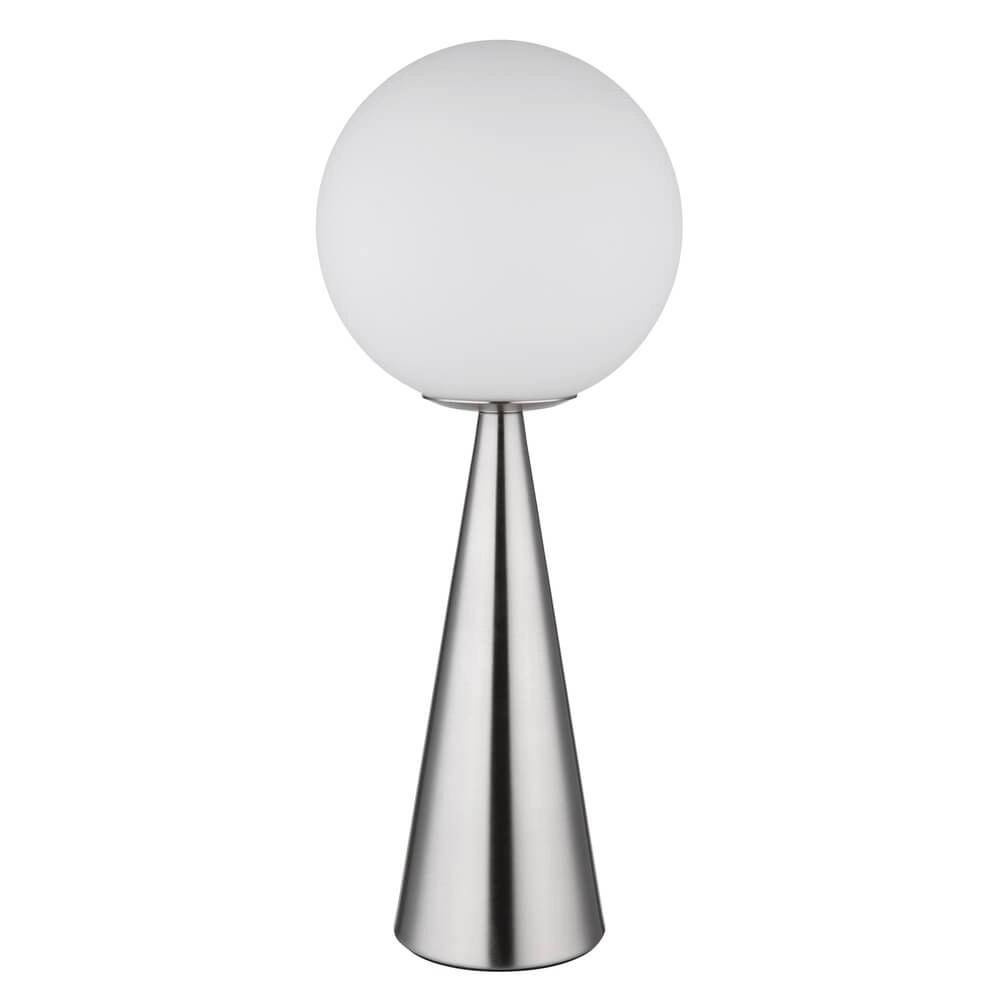 Table lamp Pinpal nickel with white convex glass Globo 9007371450343