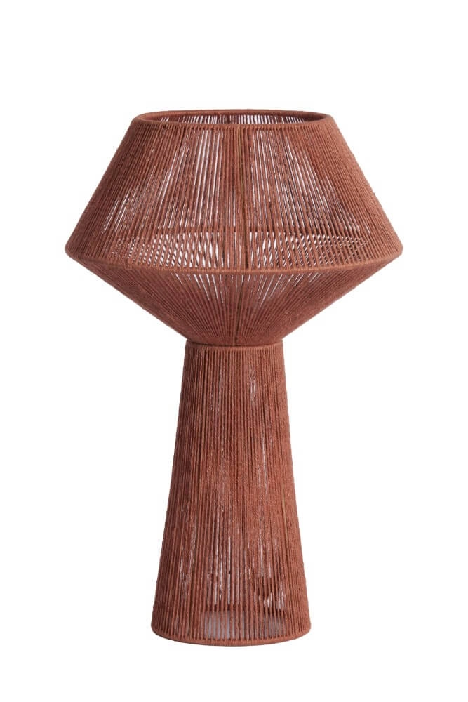 Red table lamp Fugia Ø 36cm Light & Living 8717807701833