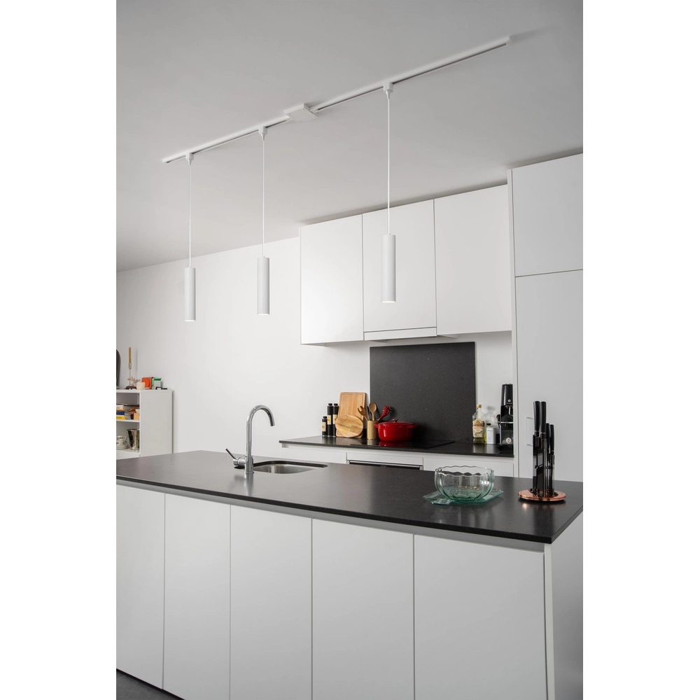 Rail pendant light Track Floris 1-phase white Lucide 5411212093875