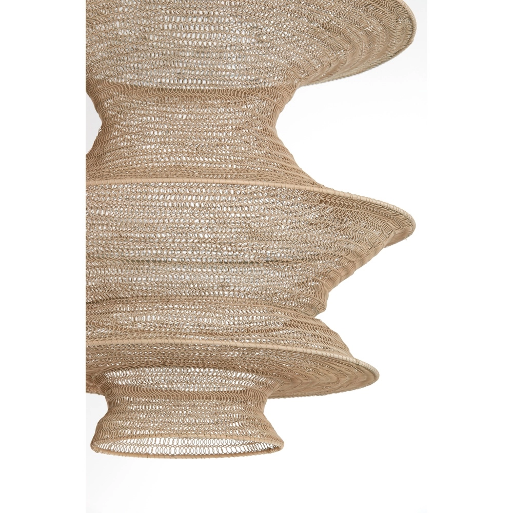 Metal net pendant lamp Nakisha Ø 48cm - sand Light & Living 8717807695071