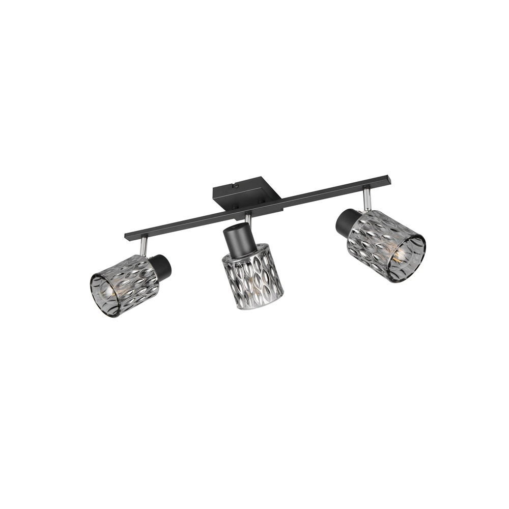 Ceiling lamp Jack black 3-lights Trio 4017807643879