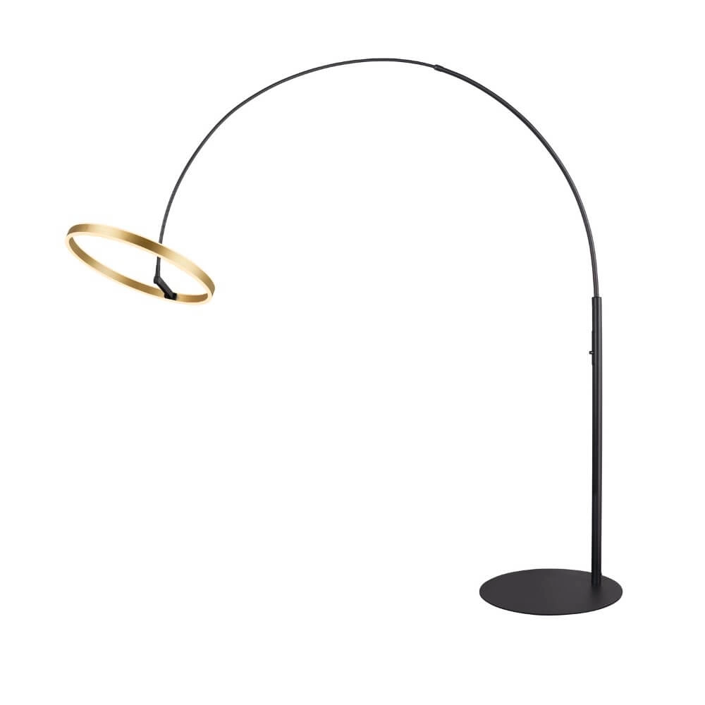 Led arc lamp One Black with gold - 232cm SLV 4024163265560