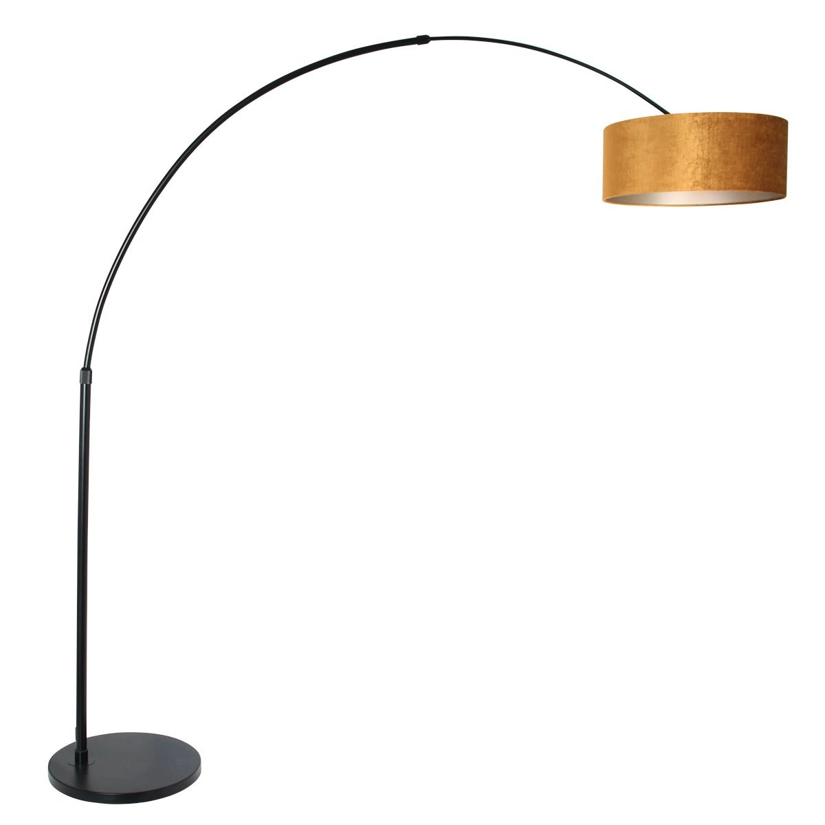 Black arc lamp Sparkled with velvet shade Steinhauer 8712746145991