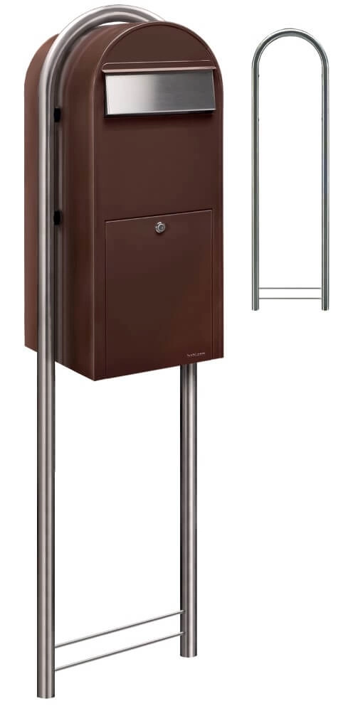 Mailbox Jumbo 8017 i Dark brown Bobi 6417237026248