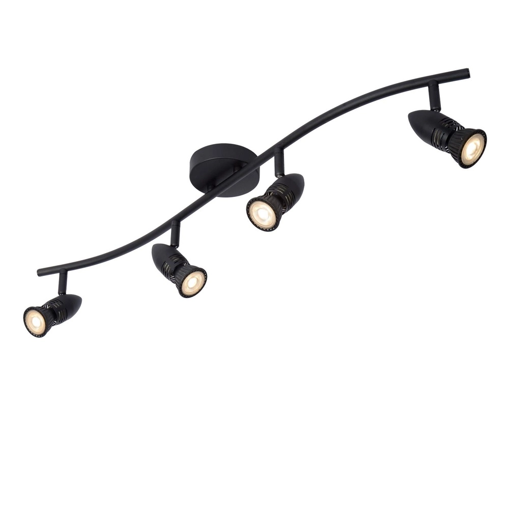 Ceiling spotlight Caro 4-light black Lucide 5411212134257