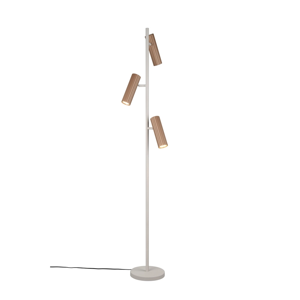 Design floor lamp Soka mocha brown
