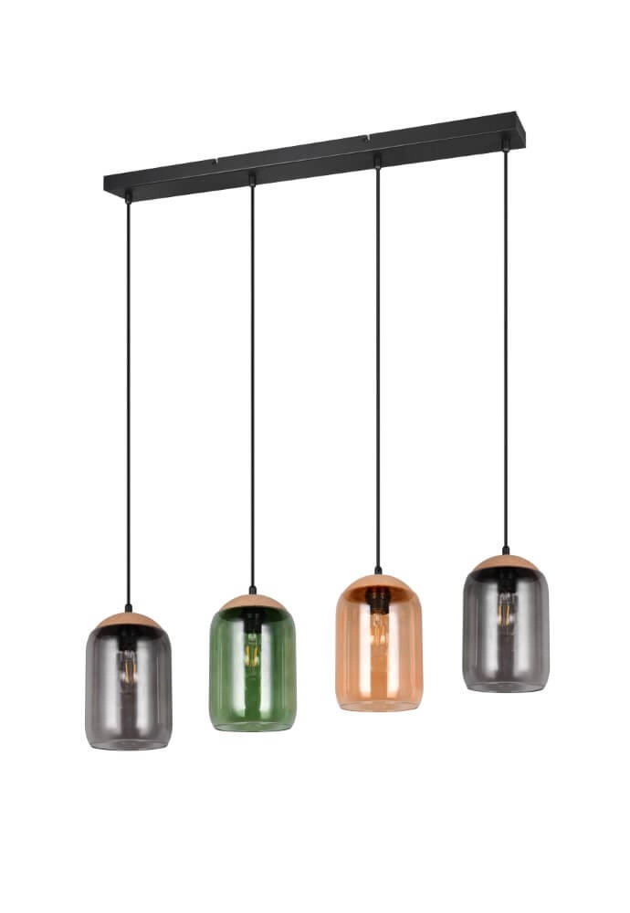 Glass Dining Table Lamp Cork 4-light Trio 4017807622997