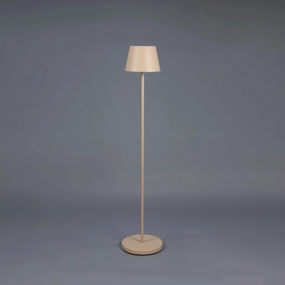 Rechargeable floor lamp Pomezia Medium sand brown