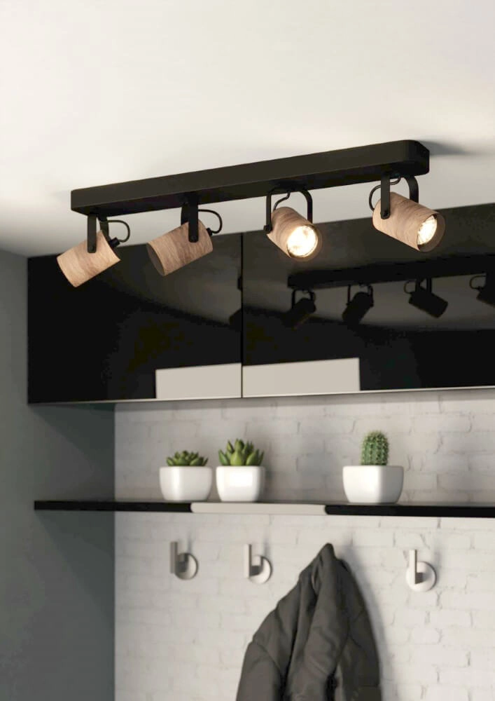 4-light ceiling spotlight Cayuca rural Eglo 9008606240005