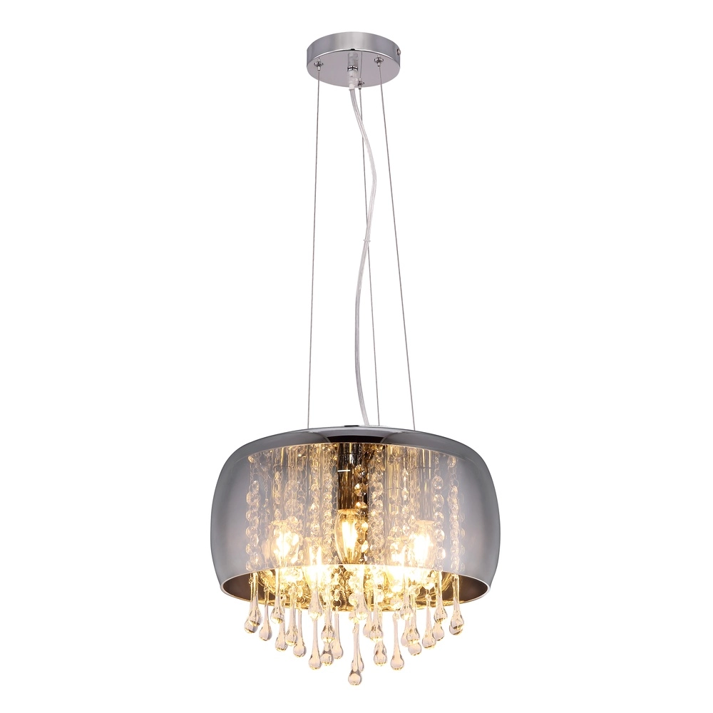 Pendant lamp Kalla Ø 35cm chrome