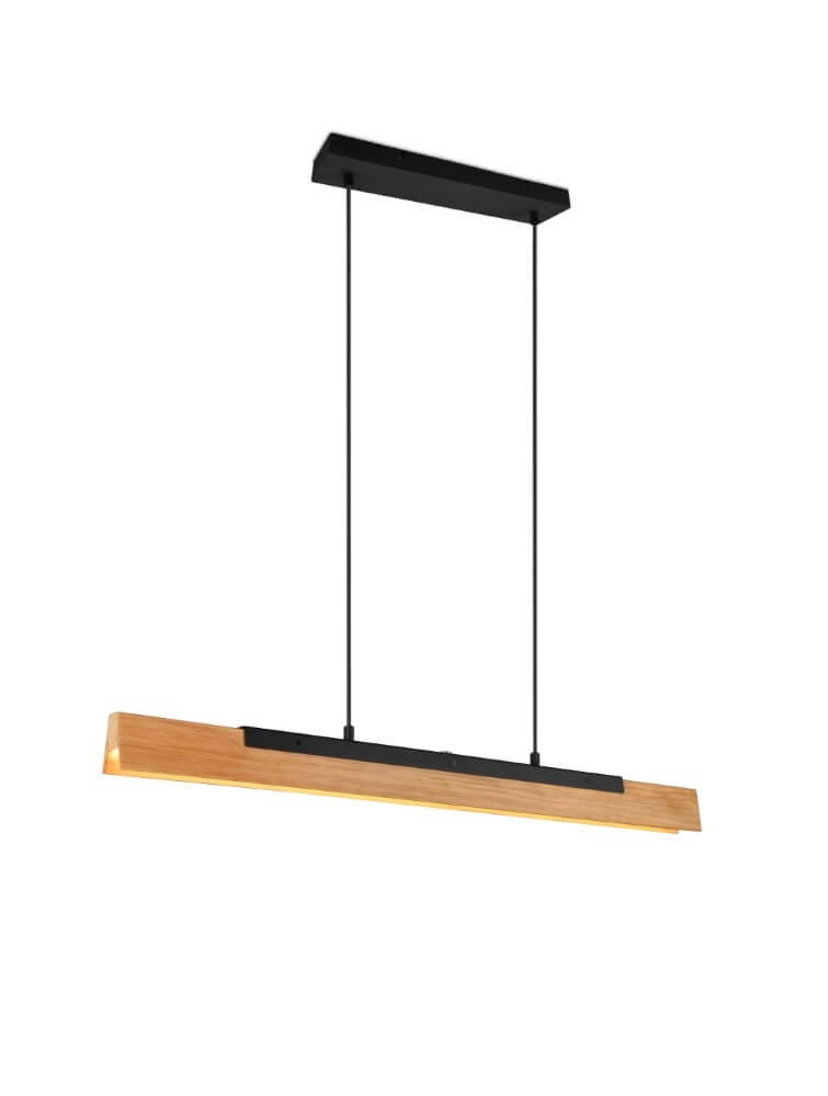 Wooden office hanging lamp Kerala Trio 4017807542455
