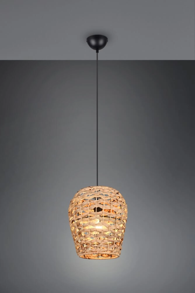 Country Pendant Lamp Jean Ø 29cm rattan Trio 4017807637670
