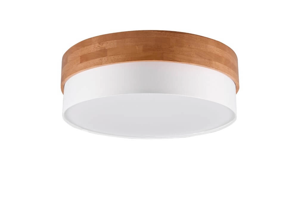 Ø 50cm ceiling lamp Seasons wood with white