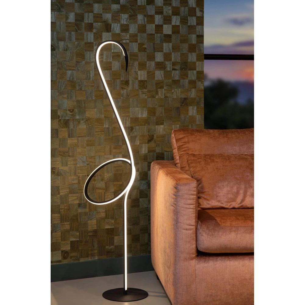 Floor lamp Flamingo Black Lucide 5411212051547