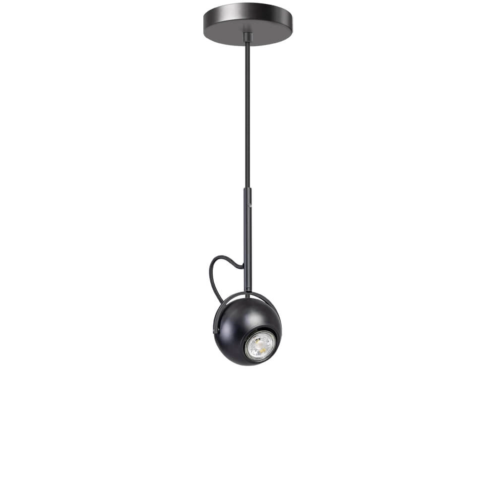 Black pendant lamp The Eye 150cm