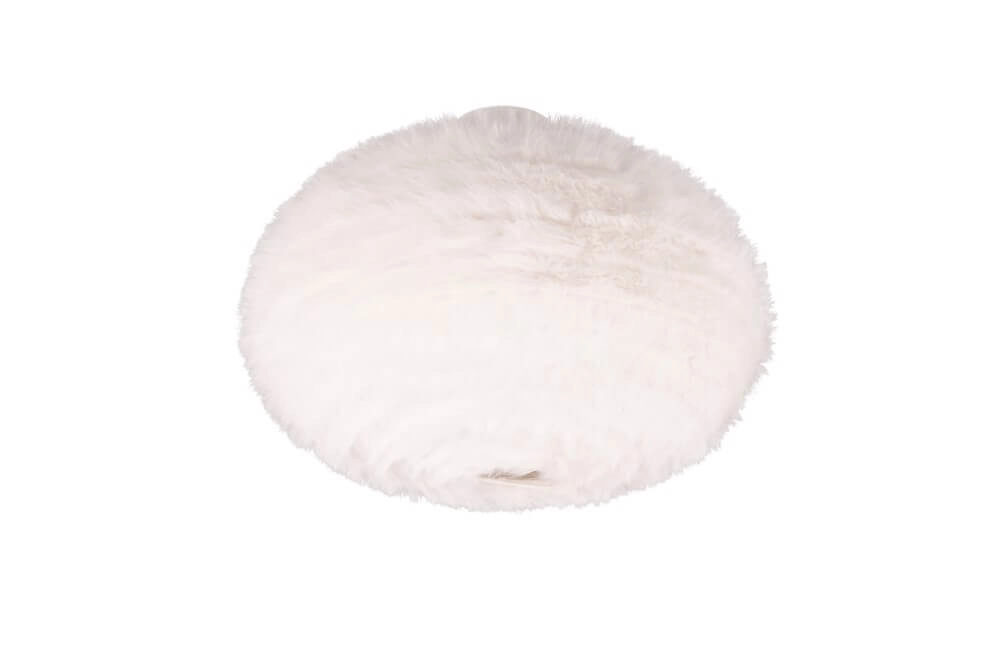 Fabric ceiling lamp Furry cream Ø 50cm
