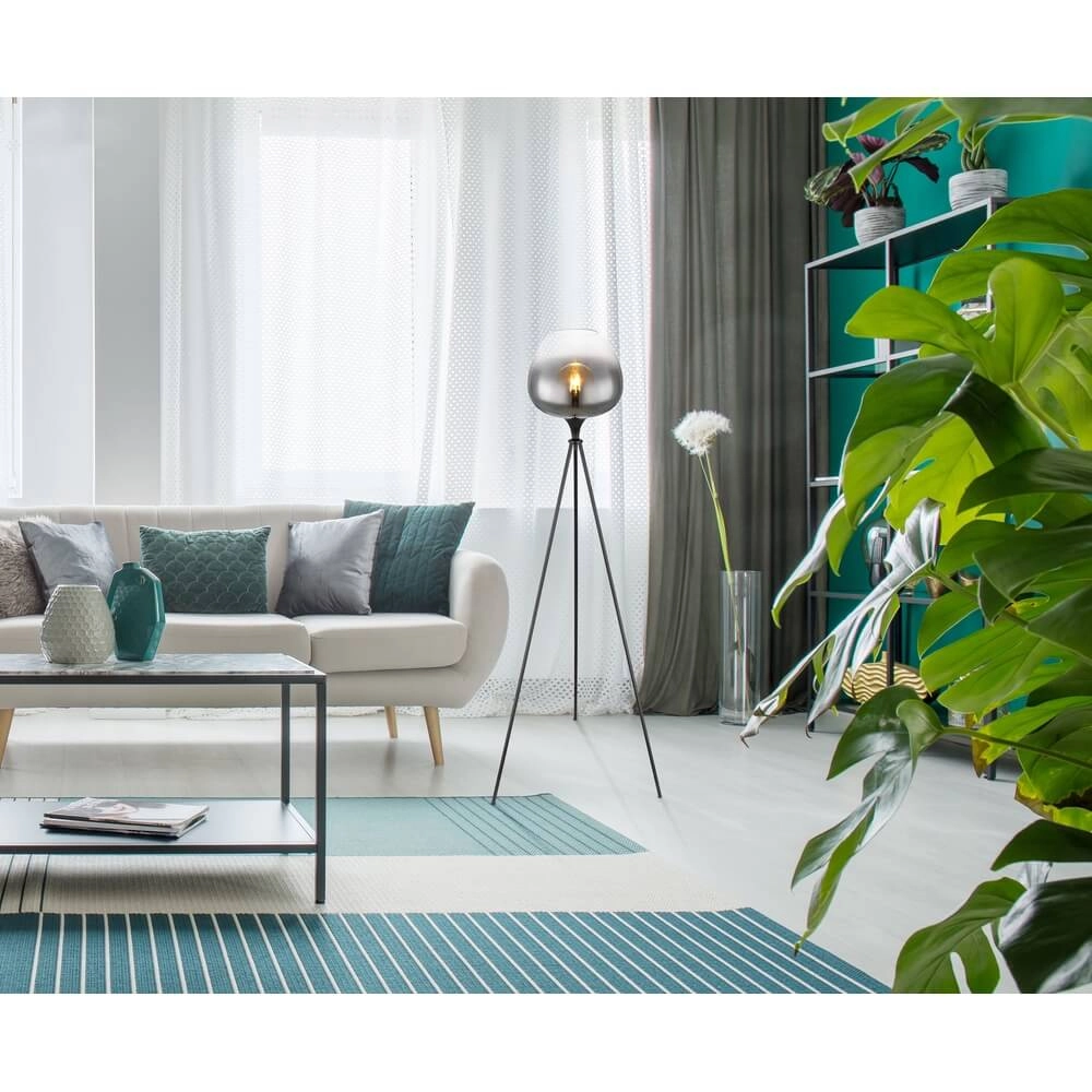 Black floor lamp Maxy tripod Globo 9007371435418
