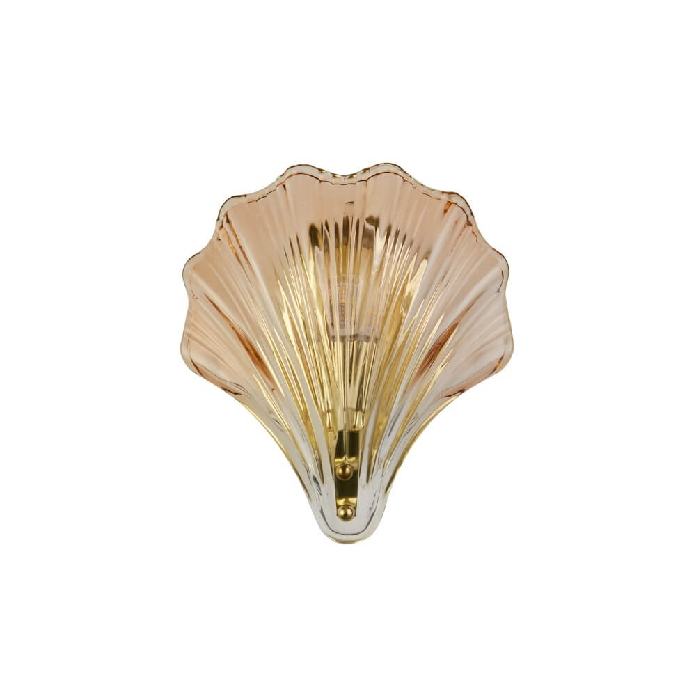 Wall lamp Shell with amber glass Searchlight 5053423271118