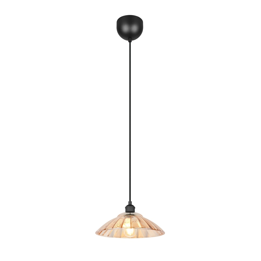 Classic pendant lamp Eluna Black Trio 4017807682489
