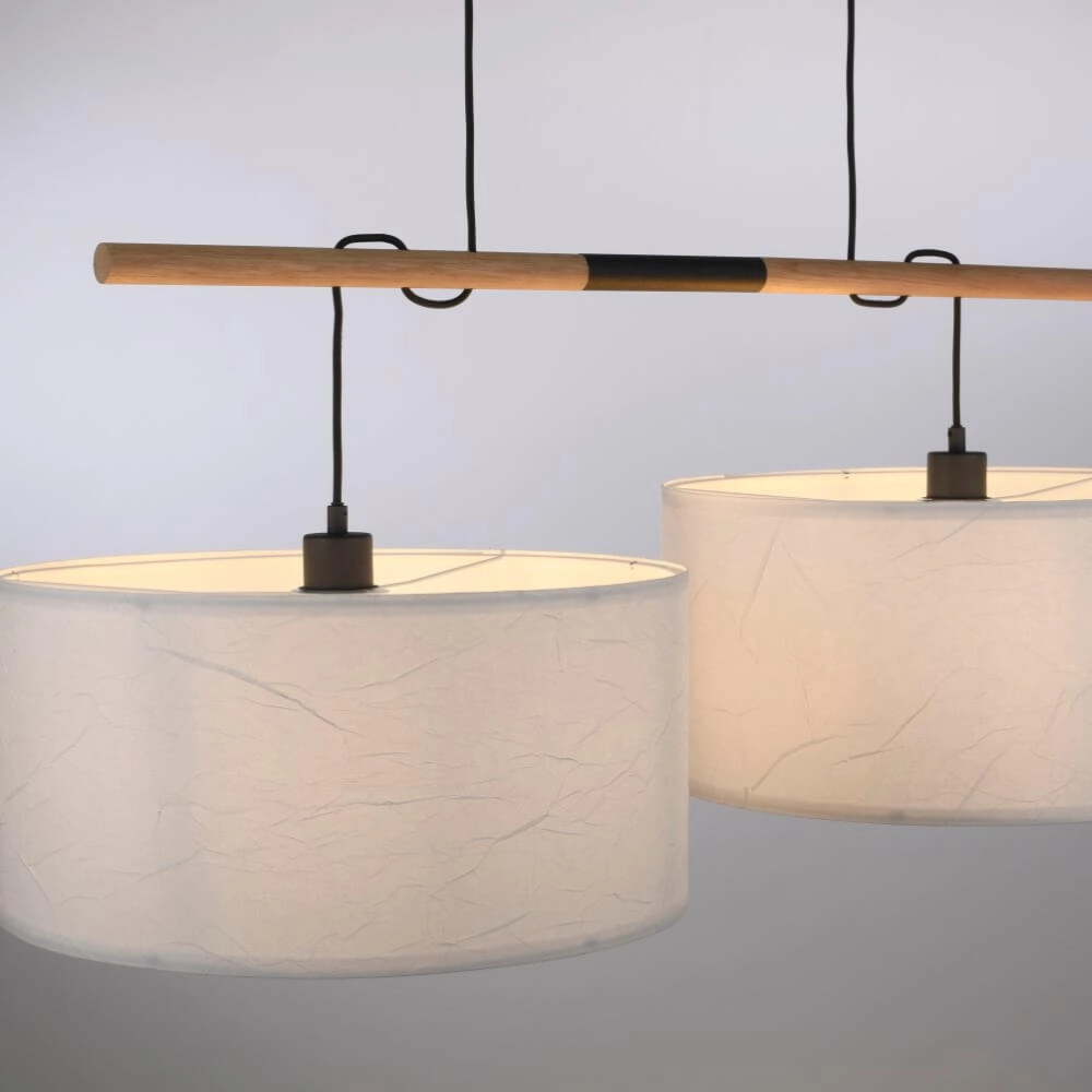 White pendant lamp Green Sofie pair Just Light 4043689995003