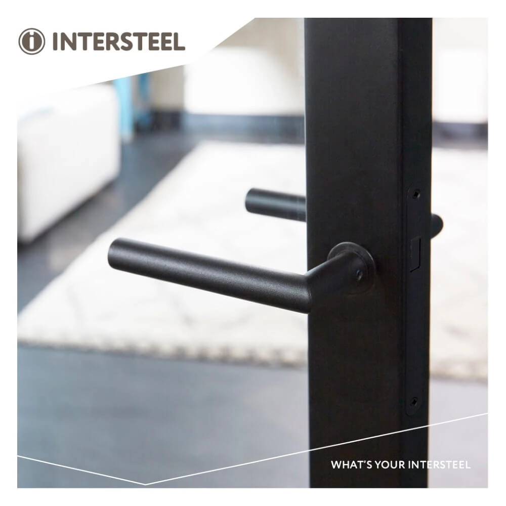 Tight door handle Jura small rosette black Intersteel 8714186518809