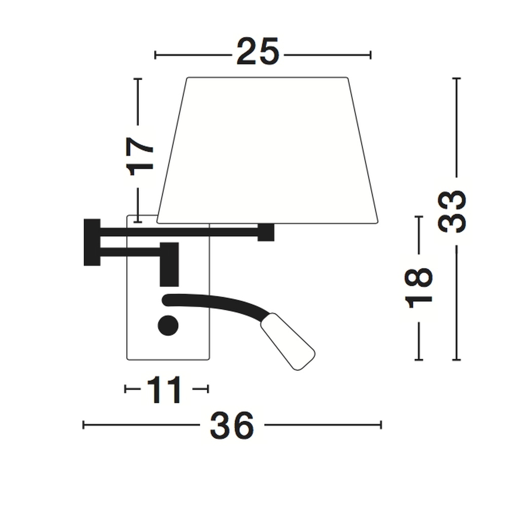 Wall lamp Cingo chrome with white Lyora 5212017403872