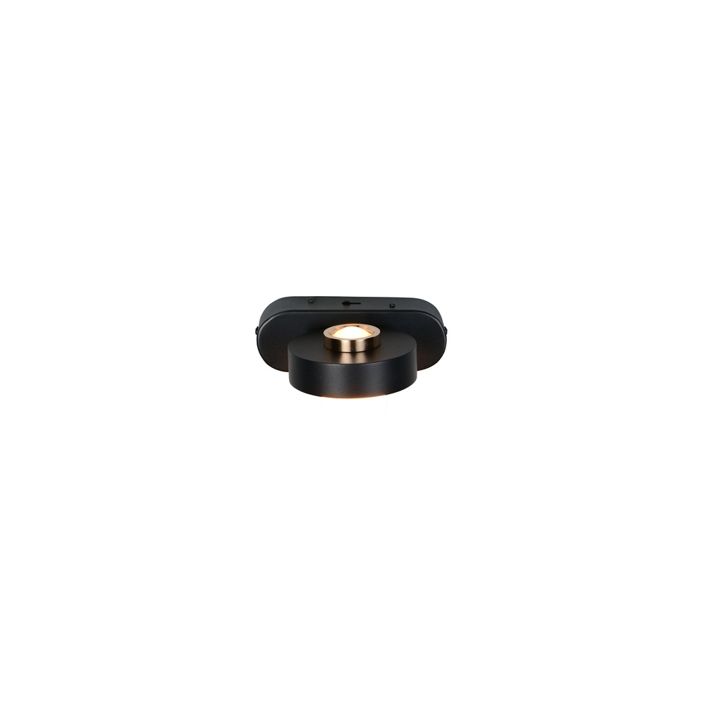 Wall lamp Arpino black 15cm Trio 4017807683639