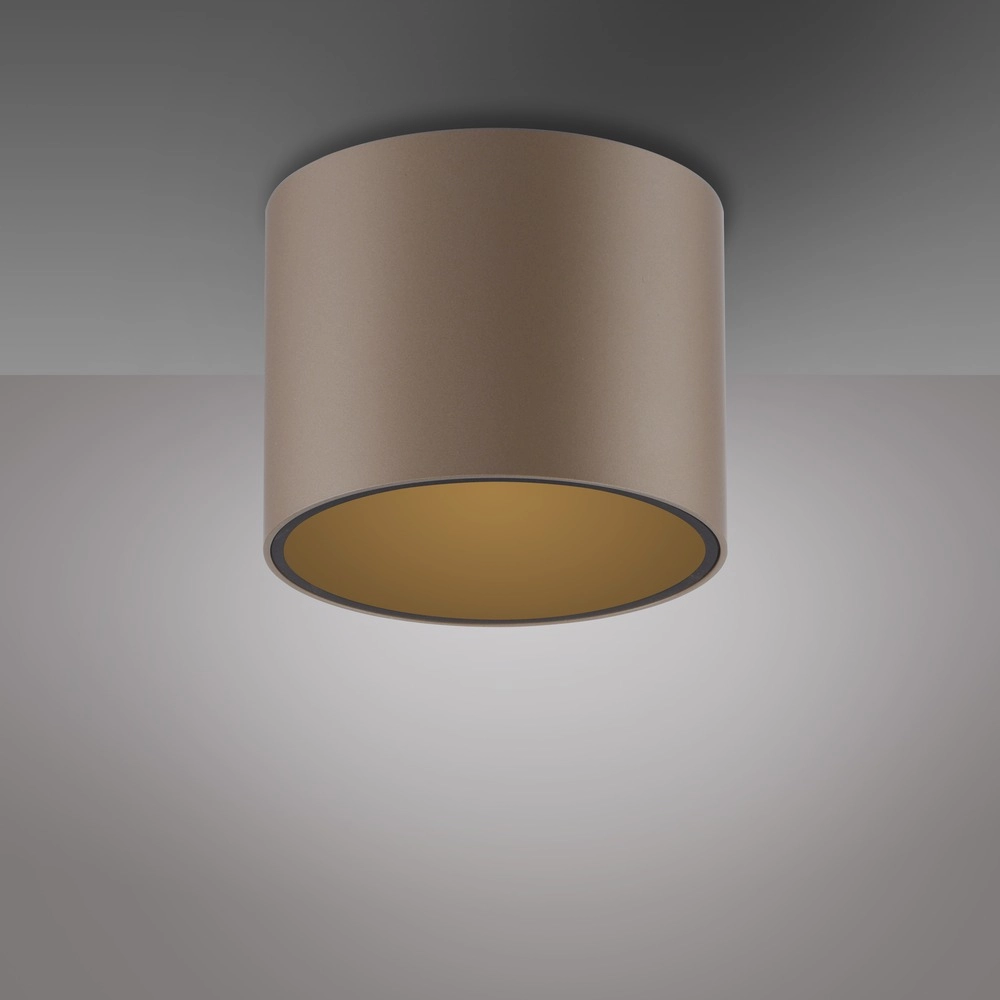 Ceiling surface-mounted spot Pure Point Ø 11cm - bronce Paul Neuhaus 4012248395653