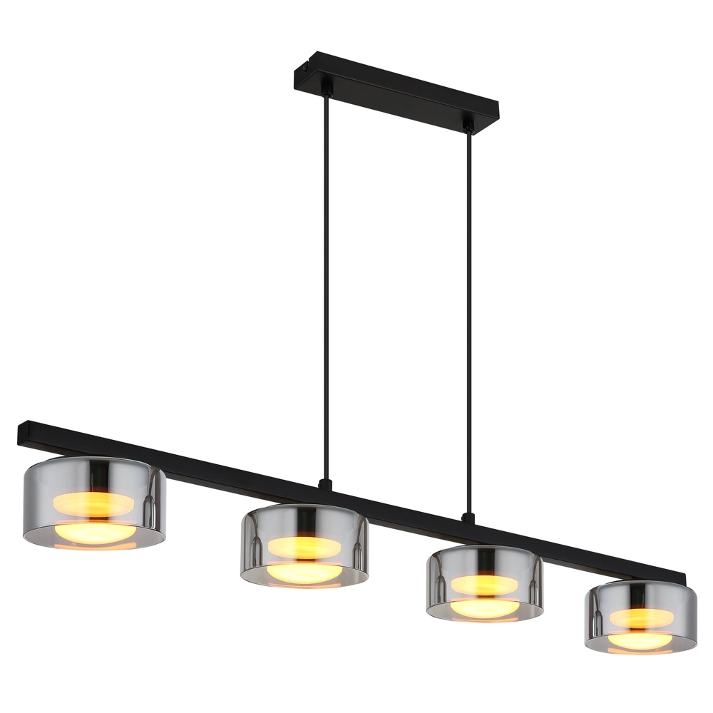 Design pendant lamp Higgins 4-light black