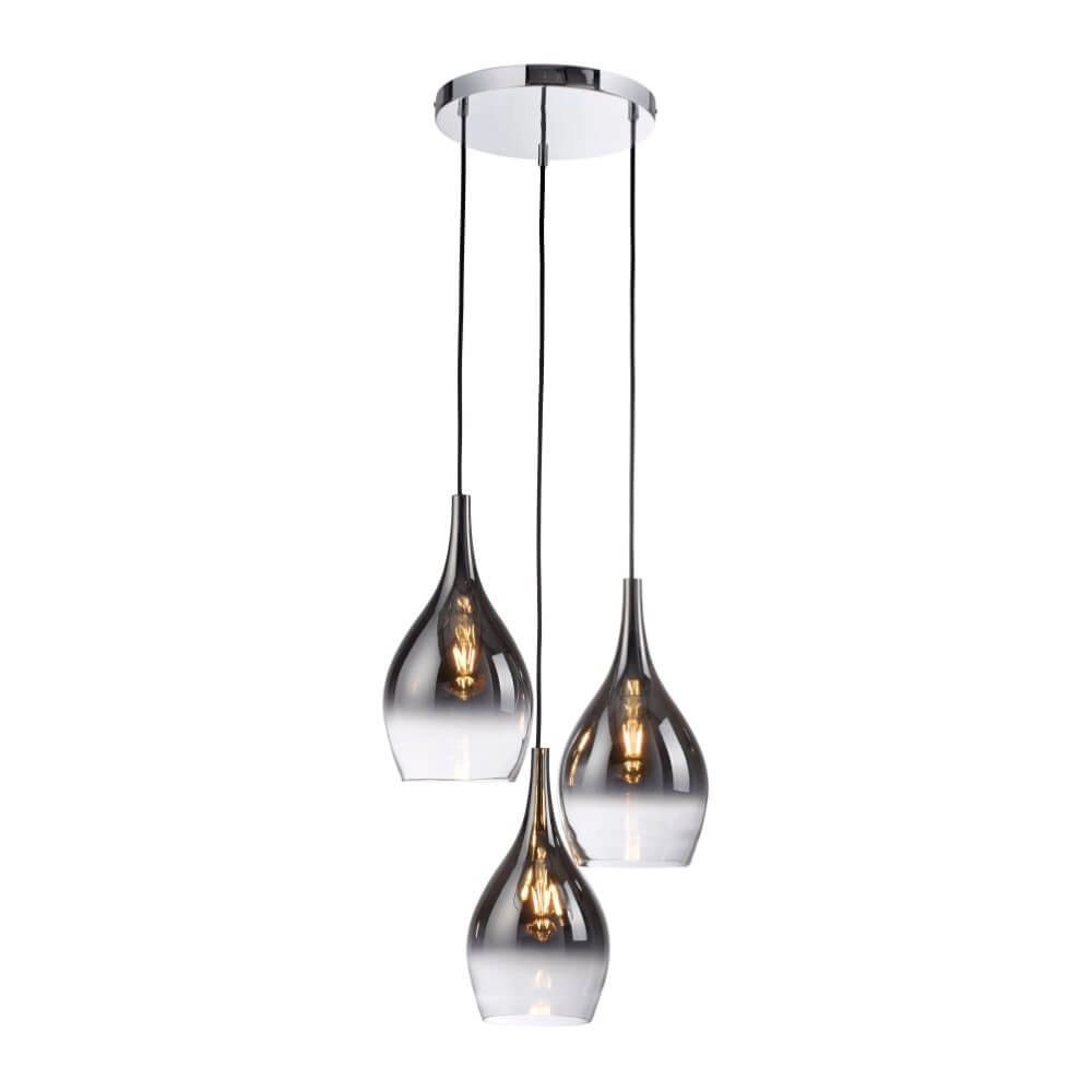Modern pendant lamp Pilua 3-light round Paul Neuhaus 4012248366097