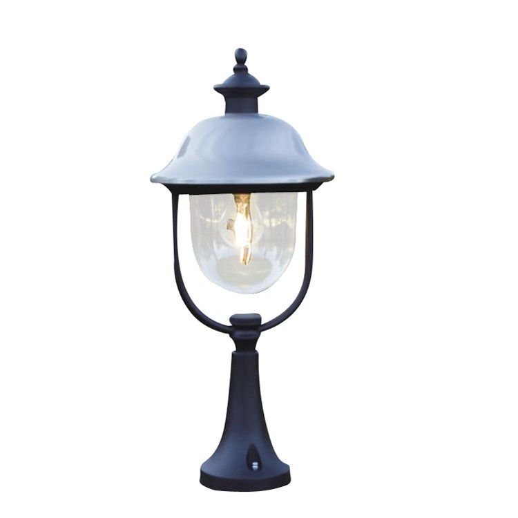 Terrace lamp Parma 58cm stainless steel with black