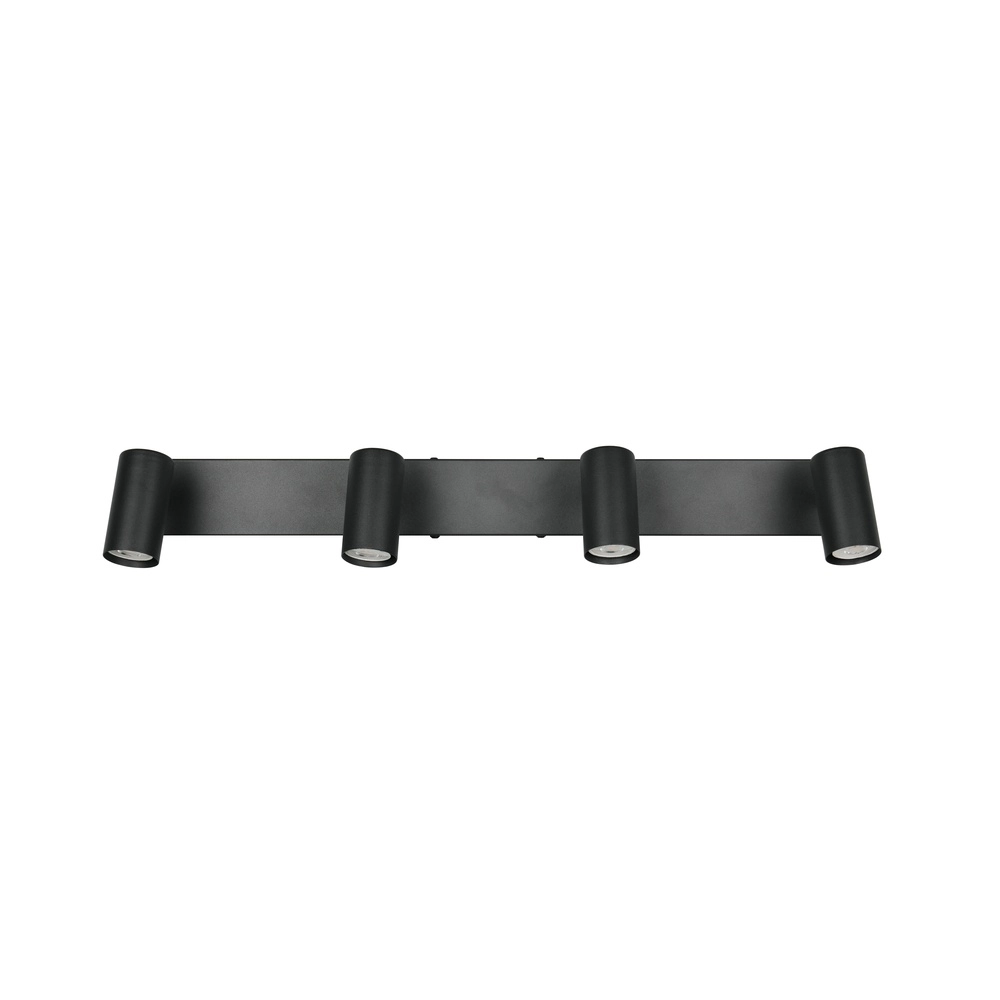 Surface-mounted spot Taryn 4-light black Trio 4017807685633
