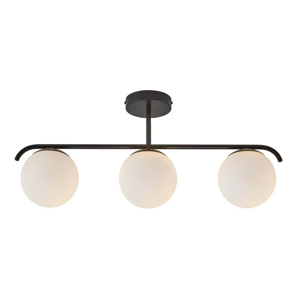 Design ceiling lamp Grant black 3-lights Nordlux 5704924001130