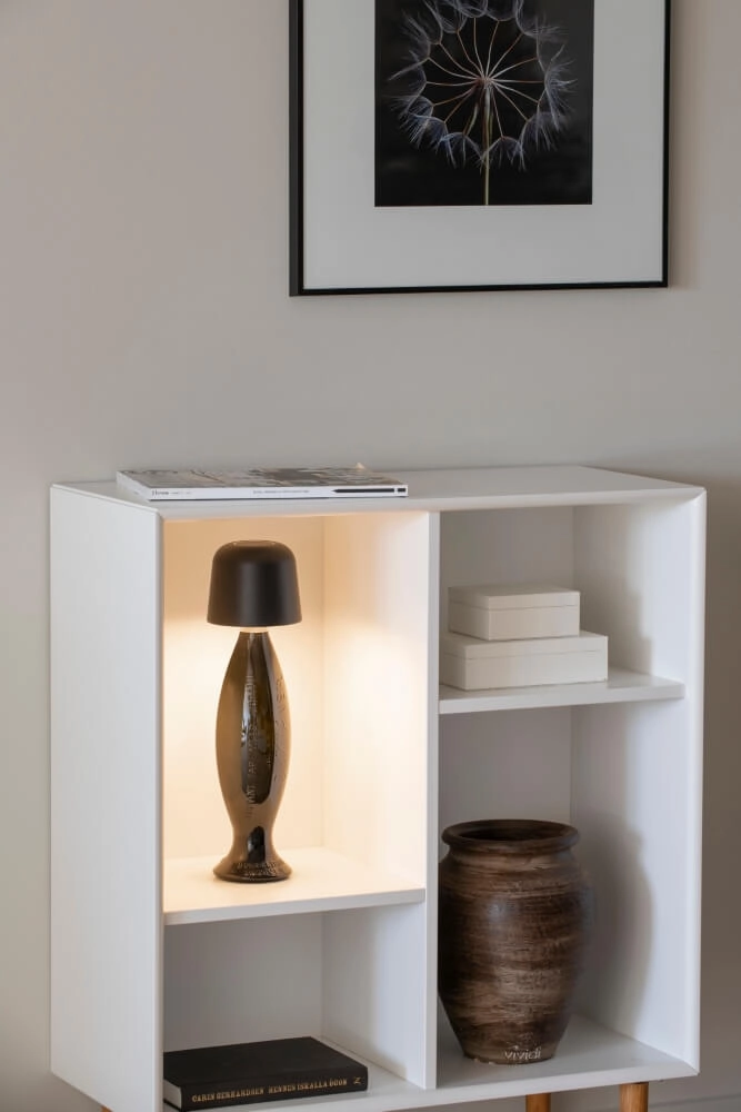 Rechargeable table lamp Biot black with removable cap KonstSmide 7318307845754