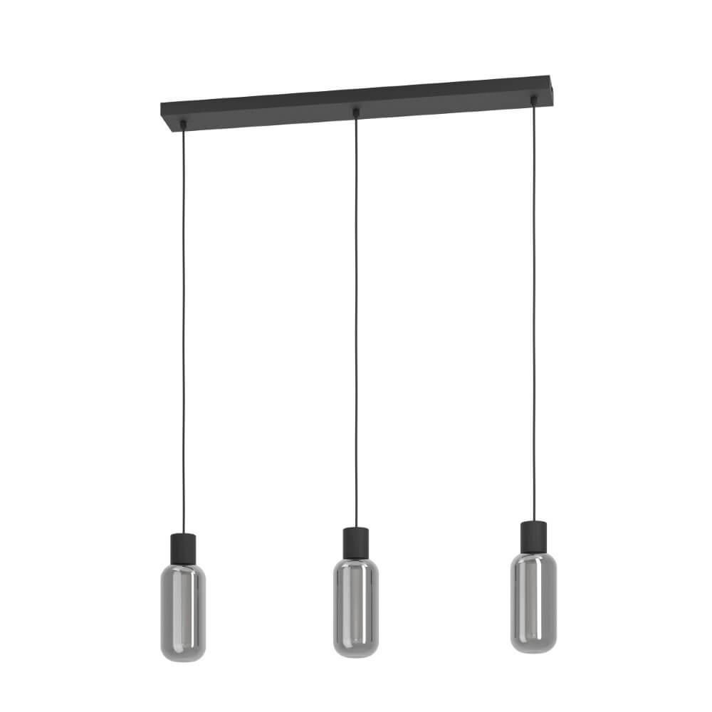3-light pendant lamp Majone black
