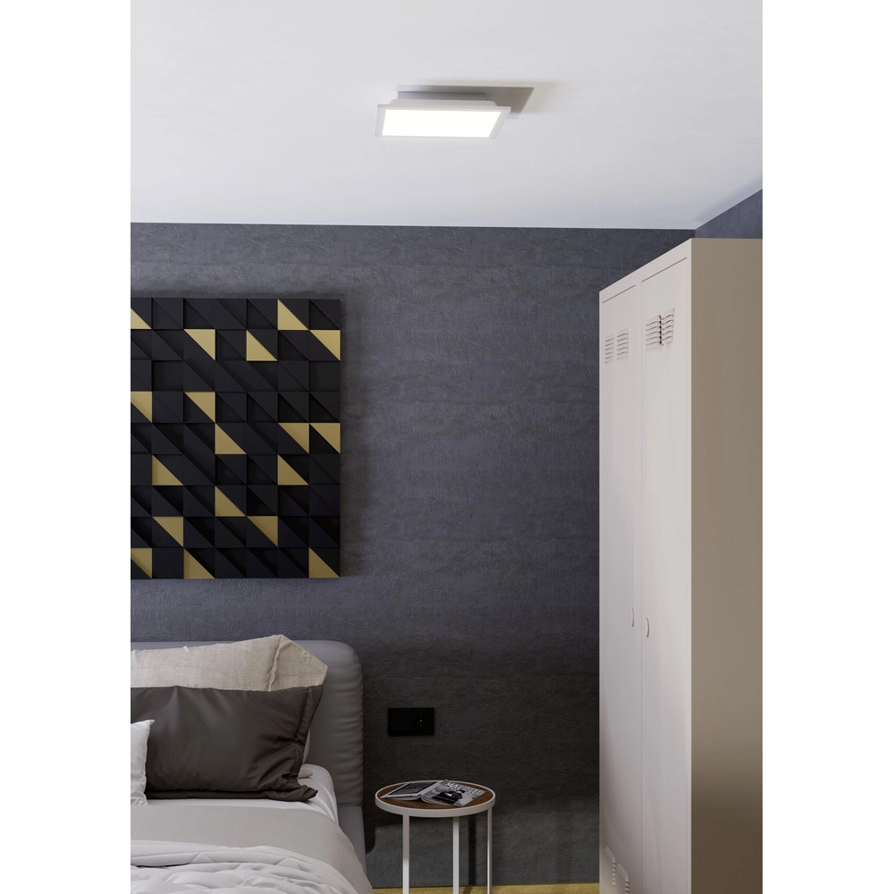 Smart ceiling light Moradillo-Z white square 29.5cm Eglo 9008606342167