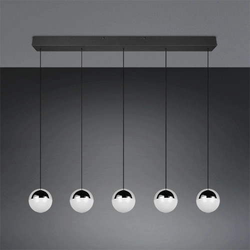 5-light pendant lamp Senta chrome Trio 4017807685855