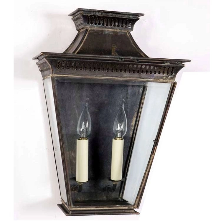 Country outdoor lamp Pagoda Flush handmade 44cm - copper flamed (ab) Limehouse 8716803506985
