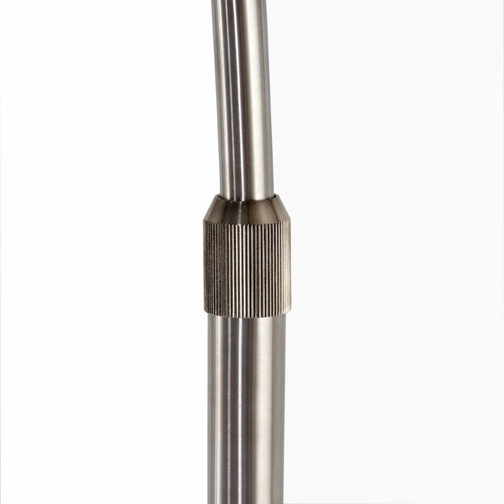 Arc lamp Gramineus gray with taupe lampshade Steinhauer 8712746092868