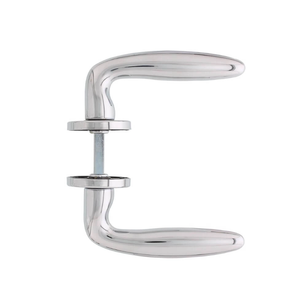 Classic door handle Sigaar chrome on rosette Intersteel 8714186068250