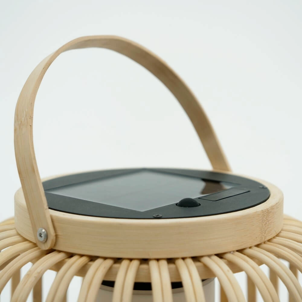 Solar table lamp Marliano Rattan straight Eglo 9008606297955