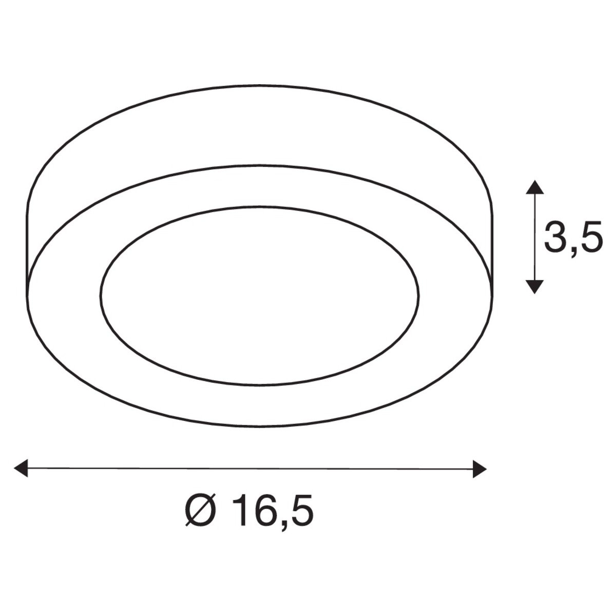 Ø 16.5cm ceiling light Senser 4000K SLV 4024163248518